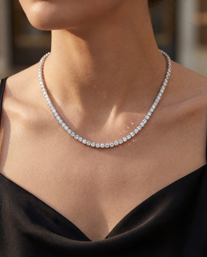 Moissanite Tennis Necklace